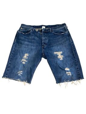 Polo by Ralph Lauren Distressed Blue Denim Cut-Off Shorts